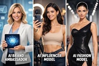 create realistic ai influencer model ai brand ambassador ai fashion model