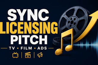 pitch your song to TV film and ads supervisors for sync licensing