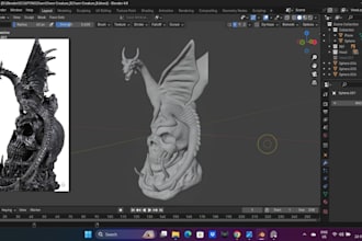 convert 2d to 3d toy figures image to 3d model stl file for 3d printing