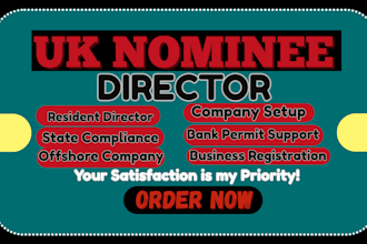provide UK nominee director services company registration