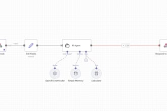 build n8n automation workflow with API and webhook integration