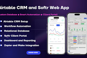build airtable automation airtable database softr airtable make airtable crm