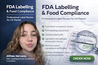 offer food label review, fda label compliance, label audit, fda labeling