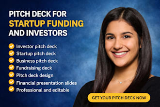 create a pitch deck for startup funding and investors