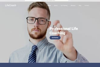 design wix life coach website mindset coach website coaching business site
