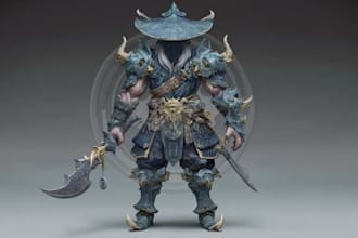 create a gorgeous fancy fantasy character art