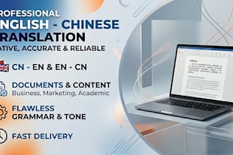 provide natural translation between english and chinese