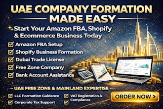 setup uae company for shopify and dubai trade license