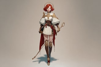 make a marvelous mythical fantasy character art illustration