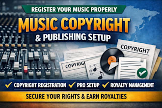 register your music copyright and publishing professionally