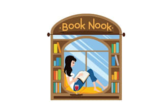 make awesome a fun logo for every woman who loves to read