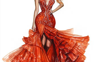 create fashion design clothes illustration
