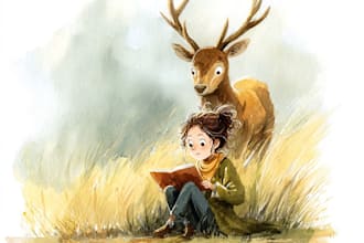 watercolor children book illustration
