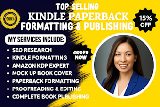 book editing, formatting for amazon kdp book publishing paperback book editing