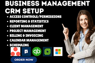 setup business management asana dynamics 365 quickbooks online smartsheet jobber