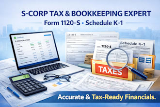 do s corp bookkeeping form 1120s filing and schedule k1 tax preparation