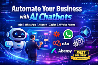 n8n whatsapp chatbot aisensy n8n ai voice agent zapier n8n business automation