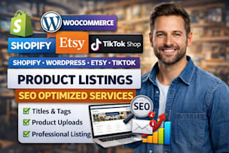 do shopify product listing wordpress product listing etsy tiktok product listing