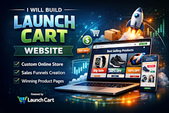 build your launch cart website