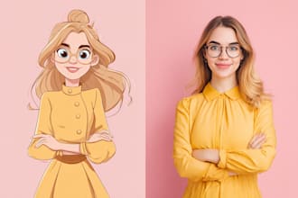 do awesome disney cartoon portrait