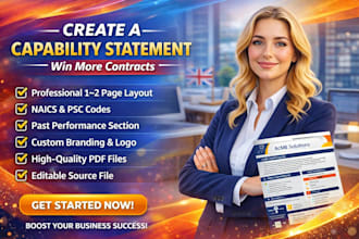 design a modern capability statement