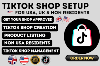 setup tiktok shop for USA and non resident seller