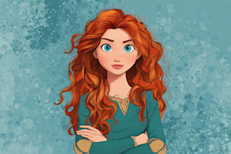 make yourself cute disney cartoon portrait art