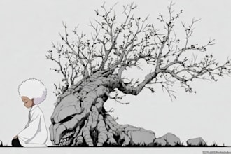 draw black and white illustrations