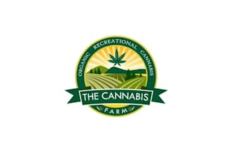 design classic cannabis farm logo