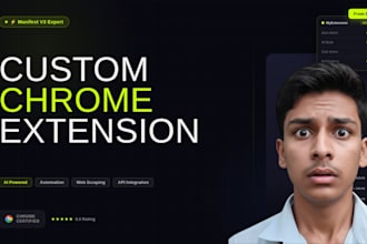 build a custom chrome extension with ai, automation or scraping