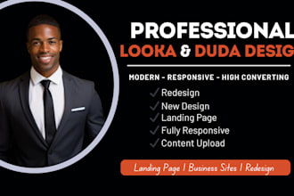 design looka website redesign webflow framer looka website