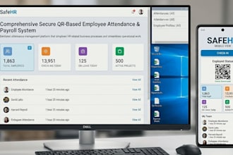create secure qr attendance system with payroll automation
