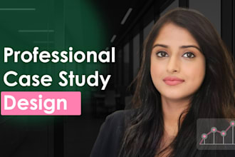 design a professional case study and white paper