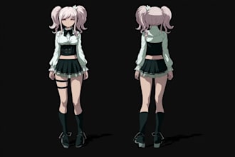 create fabulous custom danganronpa style character