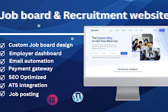 build job board website recruitment website job portal staffing website
