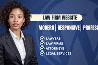 build a modern website for lawyers