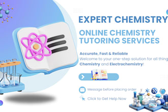 be your expert online chemistry and electrochemistry tutor