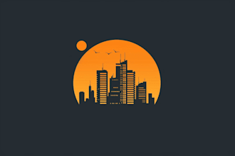 do modern smart architecture, real estate logo design