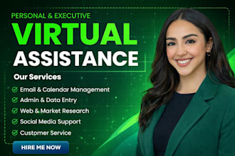 be personal creative executive administrative virtual assistant social media VA