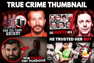 create true crime and police bodycam youtube thumbnail
