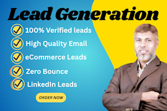 b2b lead generation, linkedin lead, cold email, list building, zero bounce