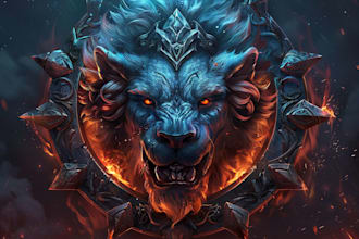 design awesome rpg fantasy or sci fi logo for you
