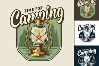 deaign a vintage lighthouse logo t shirt design