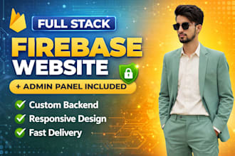 develop a responsive website with firebase hosting