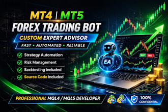 code custom mql4 mql5 expert advisor forex trading bot
