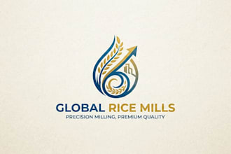 design a professional and unique rice mill logo