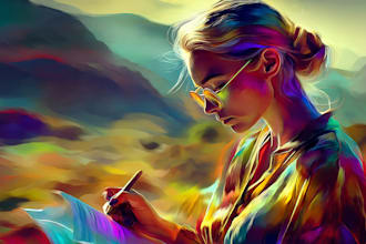 create unique and expressive scribble art