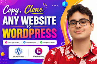 clone or convert any website to wordpress