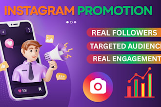 organic instagram marketing and promotion for real followers growth