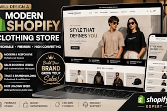create a luxury shopify clothing store for fashion brands